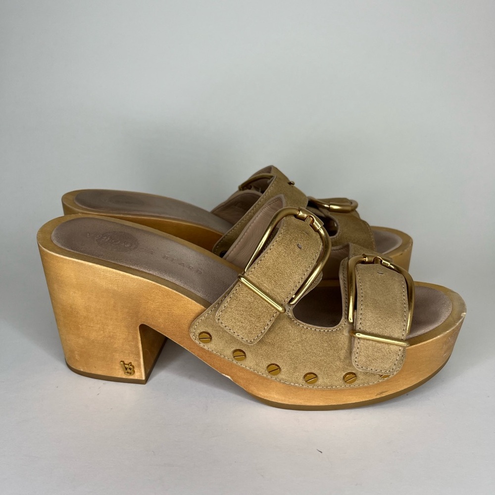 veronica beard Shoes Heels Sandals Slides Women Size 9.5M Leather Buckle Straps